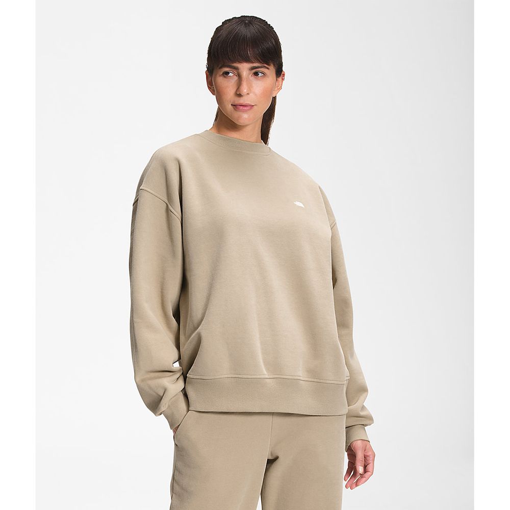 The North Face Sweatshirts Womens Australia - The North Face City Standard Crew Khaki (EYV-847569)